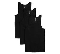 GAP Men's 3-Pack Tank Top T-Shirt, True Black, XL