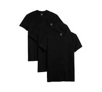 GAP Mens Crew Neck T-Shirt (3-Pack) Base Layer Top, True Black, Large US, True Black, L