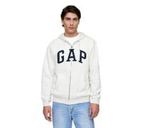 GAP Men's Heritage Logo Full Zip Hoodie, Carls Stone, S