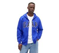 GAP Men's Heritage Logo Full Zip Hoodie Hooded Sweatshirt, Royal Gem, S
