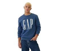 GAP Men's Logo Fleece Crew Sweatshirt, Blue Shade, XL