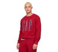 GAP Men's Logo Fleece Crew Sweatshirt, Sled, S