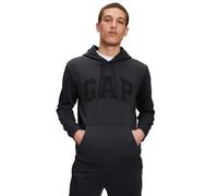 GAP Men's Logo Fleece Hoodie Hooded Sweatshirt, Moonless Night, L
