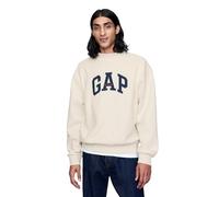 GAP Men's Logo Mockneck Crew Sweatshirt, Carls Stone, L