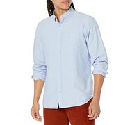 GAP Men's Long Sleeve Oxford Button Down Shirt, Blue Opal, Medium