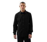 GAP Men's Long Sleeve Oxford Button Down Shirt, Soft Black, Medium