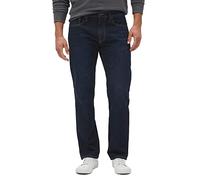 GAP Men's Straight Fit Denim Jeans, Dark Wash, 34W / 34L