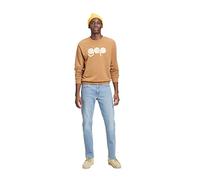 GAP Men's Straight Fit Denim Jeans, Light Wash, 33W x 32L