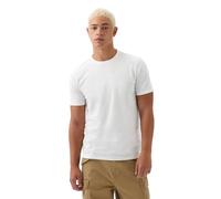GAP Men's V-Everyday Soft Crew-Solid T-Shirt, White Global, M