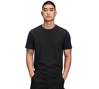GAP Men's V-Everyday Soft Crew-Solido T-Shirt, Black, L