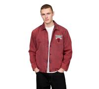 GAP Men's x NBA Coaches Jacket - Official Licensed Team Logo Outerwear, Chicago Bulls Red, XL