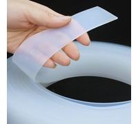 Gap Solid White Silicone Rubber Seal Strip Width 10mm to 80mm Thick 1mm to 5mm Anti-Slip Damper Sealing Gasket Heat Resistant Strip Excluder(5mmx50mm)(2mmx20mm)