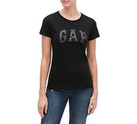 GAP Women's Classic Logo Tee T-Shirt, True Black, L