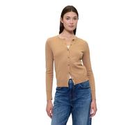 Gap Women's Crewneck Cardigan, Camel/Camel HTR CMB-e, M