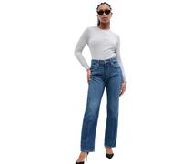 GAP Women's Crewneck Cardigan, Light Heather Grey, M