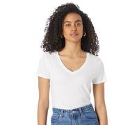 GAP Women's Favorite V-Neck Tee T-Shirt, White, M