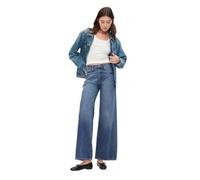 GAP Women's High Rise Wide Leg Jeans, Medium Wash, 30 Short