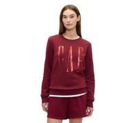 GAP Women's Logo Crewneck Sweatshirt, Red Delicious, Medium