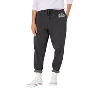 GAP Women's Logo Fleece Joggers Sweatpants, Heather Grey, Large