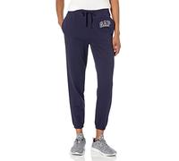 Gap Women's Logo Fleece Joggers Sweatpants, Navy Uniform, XL