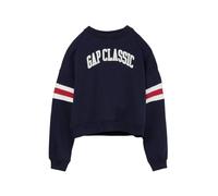 GAP womens Logo Fleece Pullover, Navy Uniform Logo, Medium