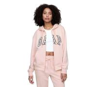 GAP Women's Logo Hoodie Hooded Full Zip Sweatshirt, Misty Rose 2, XL