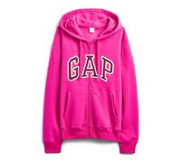 GAP Women's Logo Hoodie Hooded Full Zip Sweatshirt, Pink 1, Medium