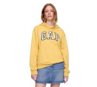 GAP Women's Logo Hoodie Hooded Pull-on Sweatshirt, French Almond, Medium