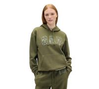 GAP Women's Logo Hoodie Hooded Pull-on Sweatshirt, New Army Green, Large