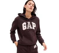 GAP Women's Logo Hoodie Hooded Pull-on Sweatshirt, Turkish Coffee, Large