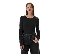 GAP Women's Long Sleeve Favorite Crew-Neck T-Shirt, True Black, M