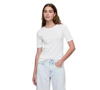 GAP Women's Ribbed Crewneck Tee T-Shirt, White Uk, XL