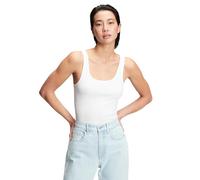 GAP Women's Ribbed Tank Top Cami, Optic White, M