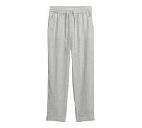 GAP Women's V-Easy Linen Trousers, Grey and White Stripes, XL