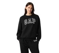 GAP womens V-gap Heritage Crew T-Shirt, True Black, XS