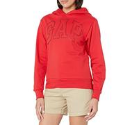 GAP Women's V Logo Sherpa Lined Hd OPP Hooded Sweatshirt, Modern Red, XXS