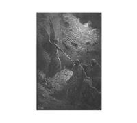 GAPAT An Angel Appears to Balaam by Gustave Dore Black And White Art Canvas Poster Bedroom Office Room Decor Gift Unframe: 12x18inch(30x45cm)