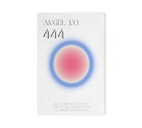 GAPAT Angel Number 444 Print Pink Gradient Aura Poster Canvas Poster Wall Art Paintings for Living Room Bedroom Decoration Unframe 20x30inch(50x75cm)