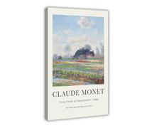 GAPAT Claude Monet Tulip Fields at Sassenheim Vintage Poster Wall Art Print Flower Field View Colorful Spring Floral Canvas Poster Wall Art Paintings for Living Room Bedroom Decoratio