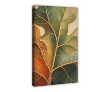 GAPAT Georgia Posters O'keeffe Autumn Leaf Art Print Botanical Wall Decor Canvas Poster Bedroom Office Room Decor Gift Frame 24x36inch(60x90cm)