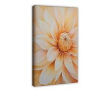 GAPAT Georgia Posters O'keeffe Dahlia Print Modern Floral Wall Art Canvas Poster Bedroom Office Room Decor Gift Frame 16x24inch(40x60cm)