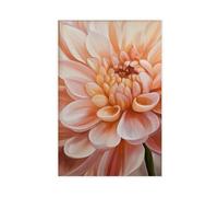 GAPAT Georgia Posters O'keeffe Inspired Flower Poster Modern Pink Floral Wall Art Canvas Poster Bedroom Office Room Decor Gift Yellow Unframe 24x36inch