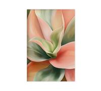 GAPAT Georgia Posters O'keeffe Inspired Succulent Print Modern Pastel Wall Art Canvas Poster Bedroom Office Room Decor Gift Unframe 16x24inch(40x60cm)