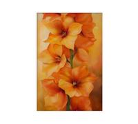 GAPAT Georgia Posters O'keeffe Orange Flower Art Print Modern Floral Wall Decor Canvas Poster Wall Art Paintings for Living Room Bedroom Decoration Yellow Unframe 24x36inch
