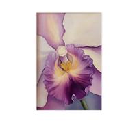 GAPAT Georgia Posters O'keeffe Orchid Art Print Purple Floral Poster Canvas Poster Bedroom Office Room Decor Gift Unframe 24x36inch(60x90cm)