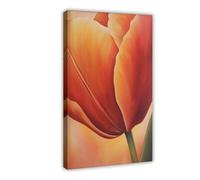 GAPAT Georgia Posters O'keeffe Red Tulip Print Modern Floral Wall Art Canvas Poster Wall Art Paintings for Living Room Bedroom Decoration Frame 20x30inch(50x75cm)