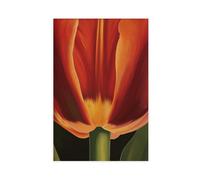GAPAT Georgia Posters O'keeffe Red Tulip Print Modern Floral Wall Art Photo Canvas Poster Bedroom Office Room Decor Gift Unframe 24x36inch(60x90cm)