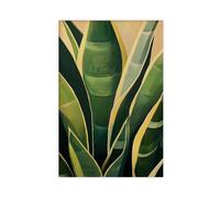 GAPAT Georgia Posters O'keeffe Snake Plant Art Print Modern Abstract Wall Decor Canvas Poster Wall Art Paintings for Living Room Bedroom Decoration Yellow Unframe 12x18inch