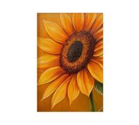 GAPAT Georgia Posters O'keeffe Sunflower Print Yellow Floral Wall Art Canvas Poster Wall Art Paintings for Living Room Bedroom Decoration Unframe 16x24inch(40x60cm)