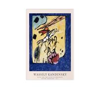 GAPAT Kandinsky 'der Blaue Reiter' Abstract Art Print Framed Vertical Poster Canvas Poster Bedroom Office Room Decor Gift Unframe 16x24inch(40x60cm)